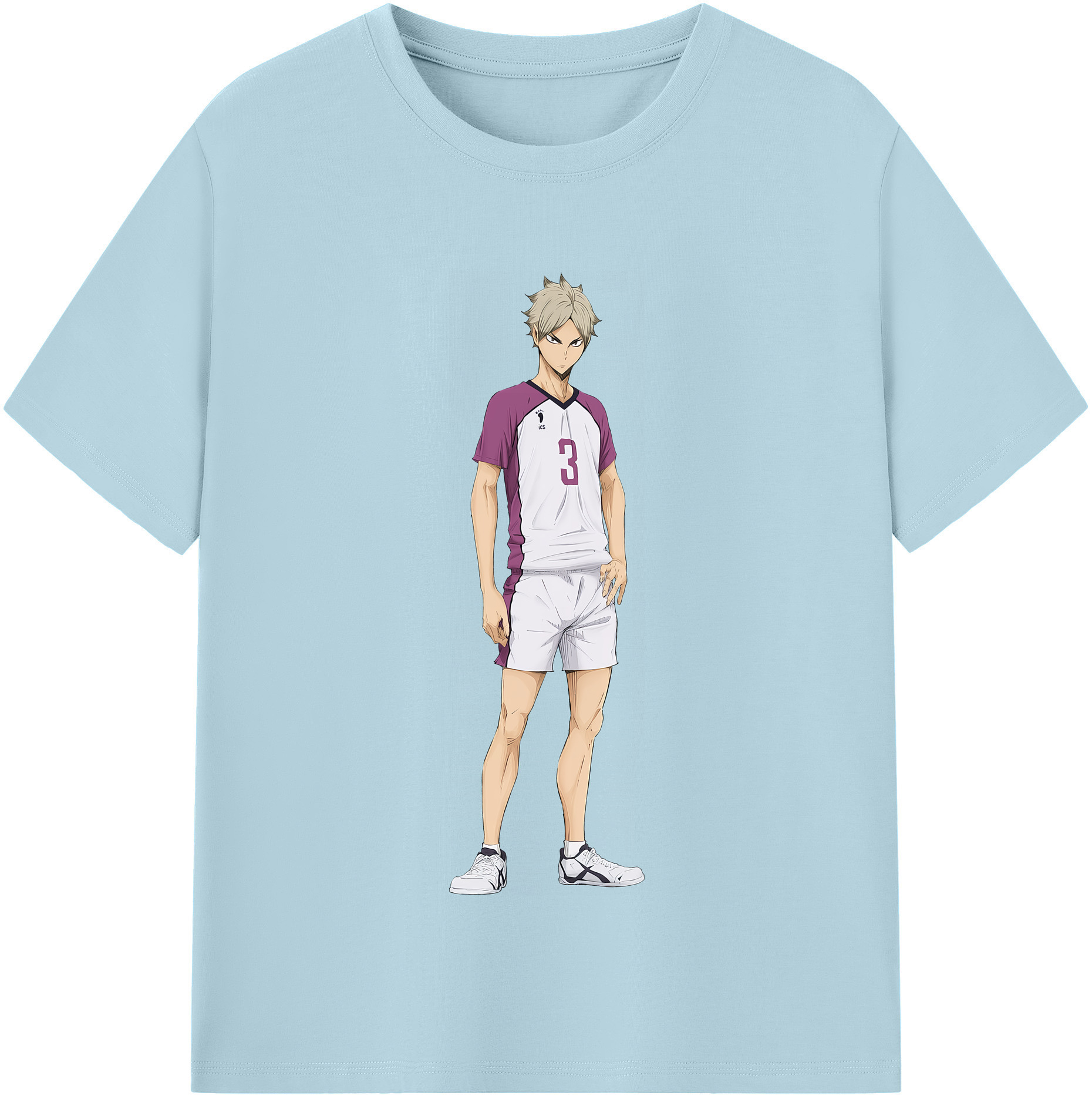 （画像用） ハイキュー!! Haikyu!! 綿100％半袖Tシャツ（フロントプリント）